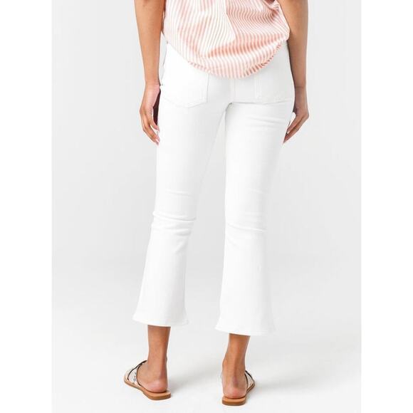 Citizens of Humanity Demy Crop Flare Jeans Size 27 Unveil White Denim Casual - Picture 5 of 14
